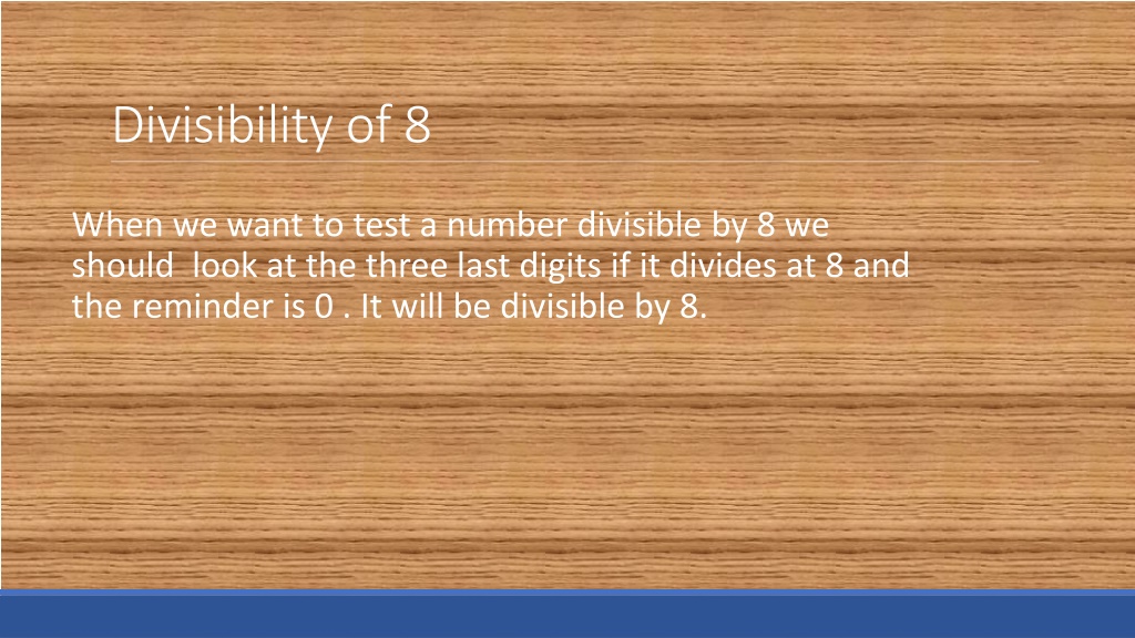 PPT - Tests of Divisibility of 2 to 20 PowerPoint Presentation, free ...