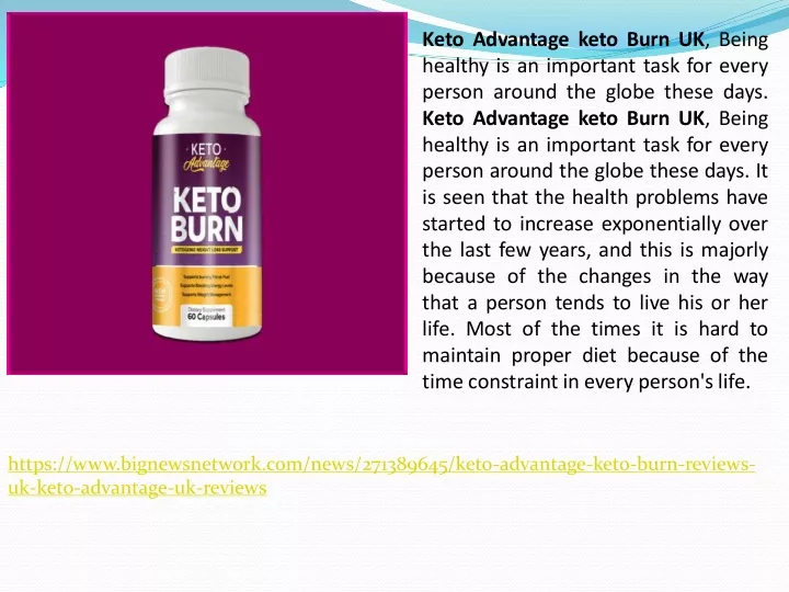 Ppt Keto Advantage Keto Burn Uk Powerpoint Presentation Free