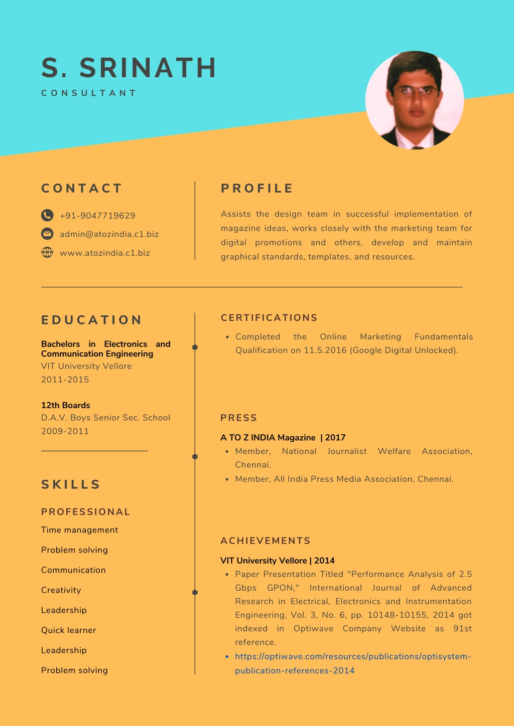 PPT - Resume PowerPoint Presentation, free download - ID:10882027