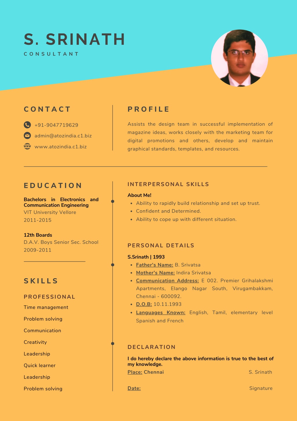 PPT - Resume PowerPoint Presentation, free download - ID:10882027