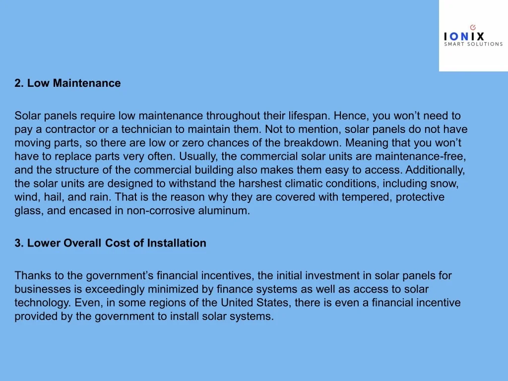 PPT - Top 7 Advantages of Solar Panels for Commercial Buildings ...
