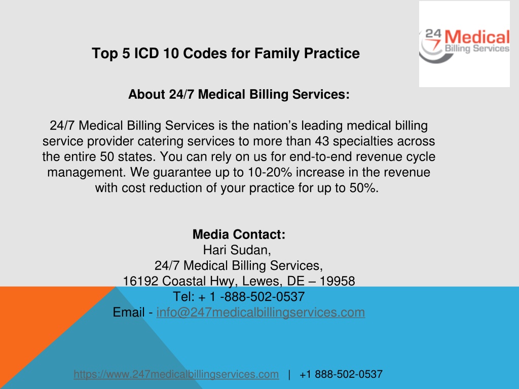 PPT - Top 5 ICD 10 Codes For Family Practice PowerPoint Presentation ...