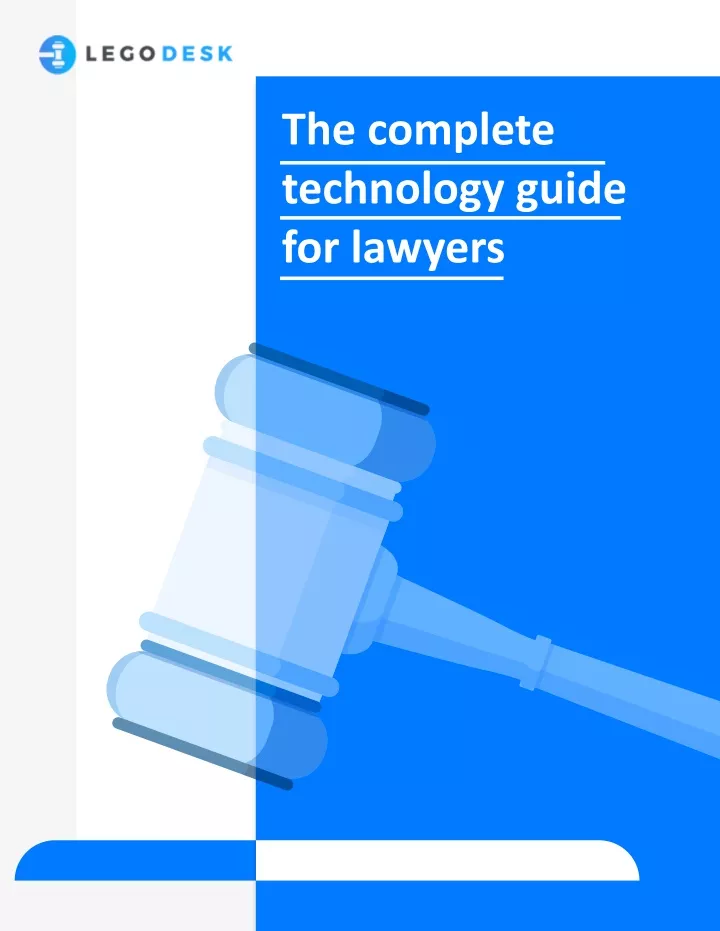 Ppt Free Guide To Technology For Lawyers And Law Firms Legodesk