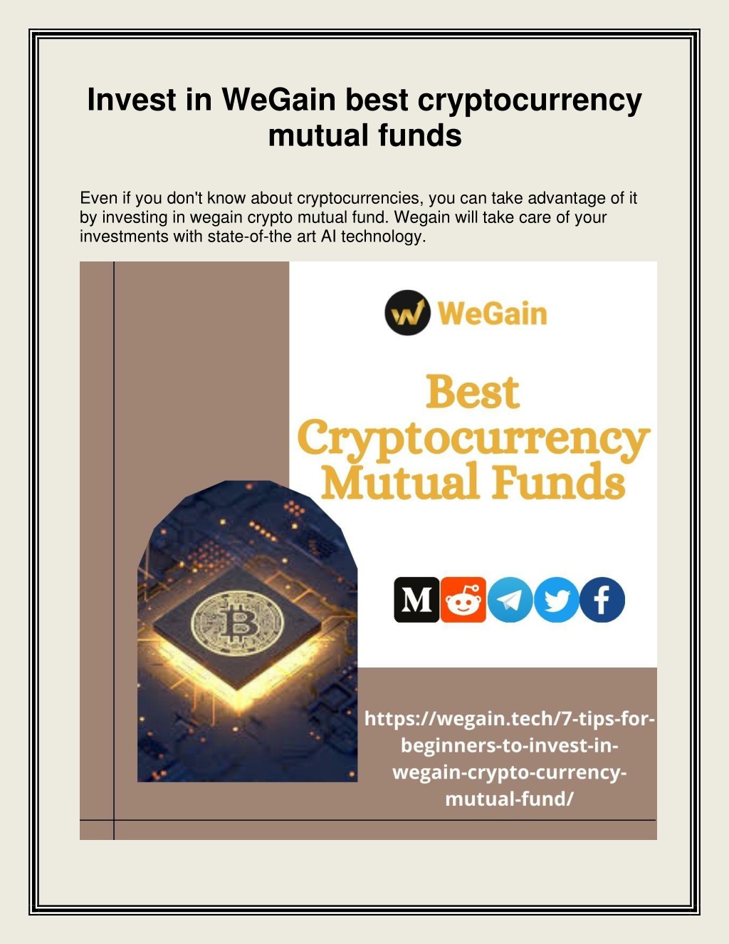 crypto currency mutual fund