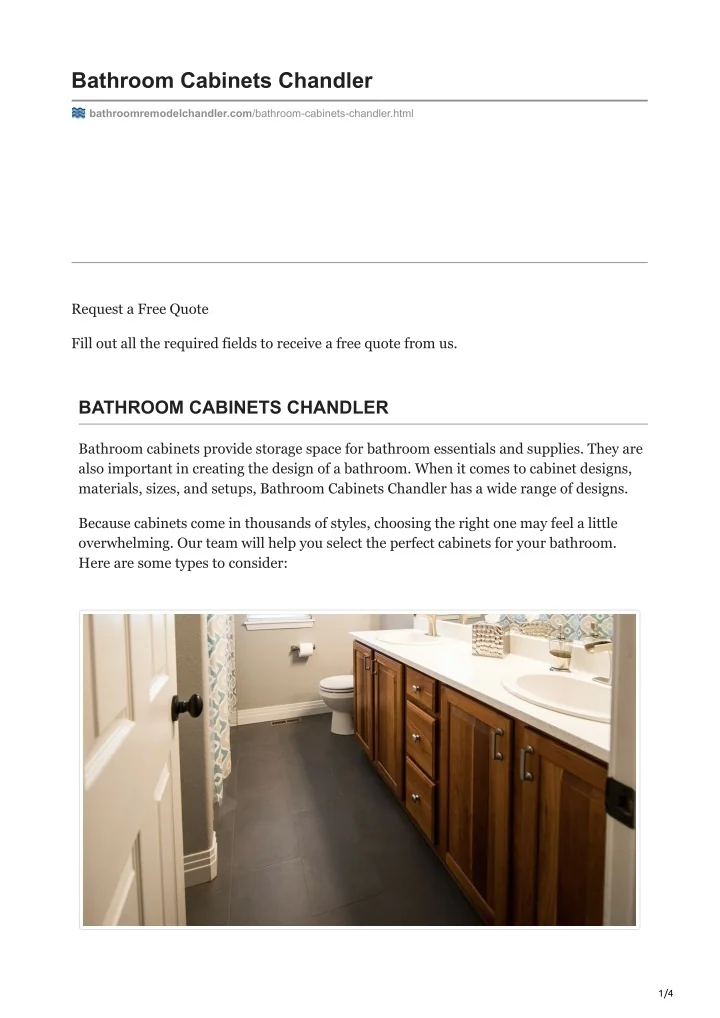 PPT Bathroom Chandler PowerPoint Presentation, free download
