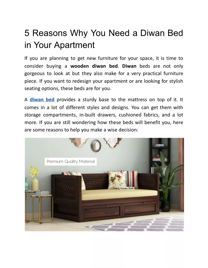 5 reasons why you need a diwan bed in your n.