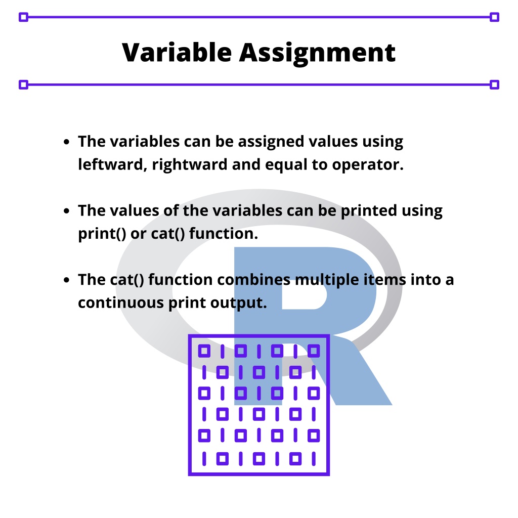 explain variable assignment with suitable example