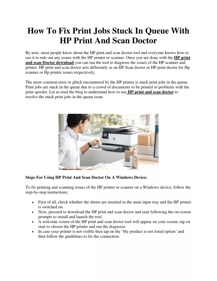 hp print and scan doctor for mac