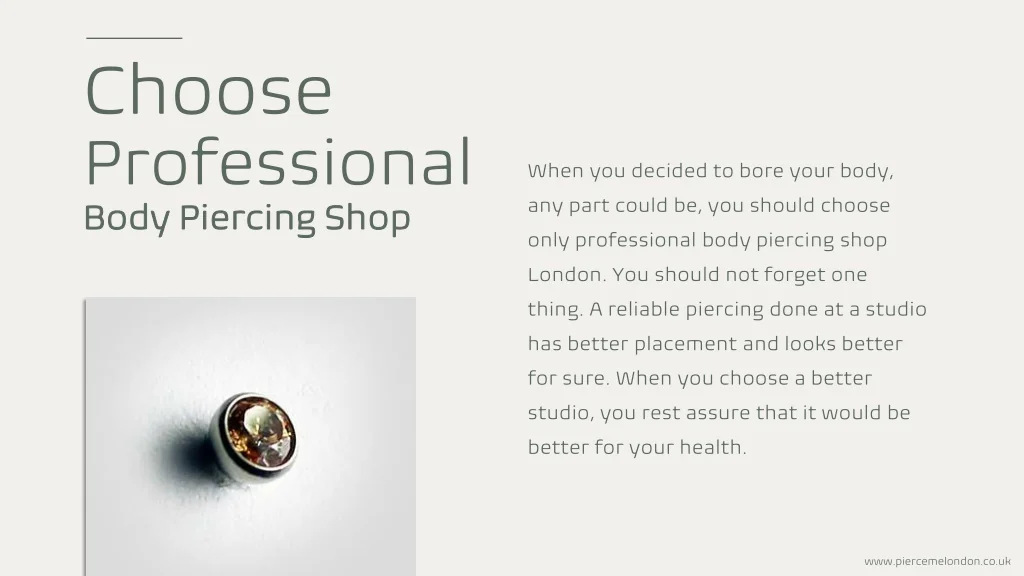 PPT - Piercing Shop London Offers Bespoke Body Piercing At Best Prices ...