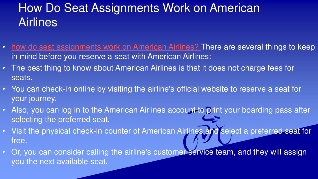 how do i get seat assignments on american airlines