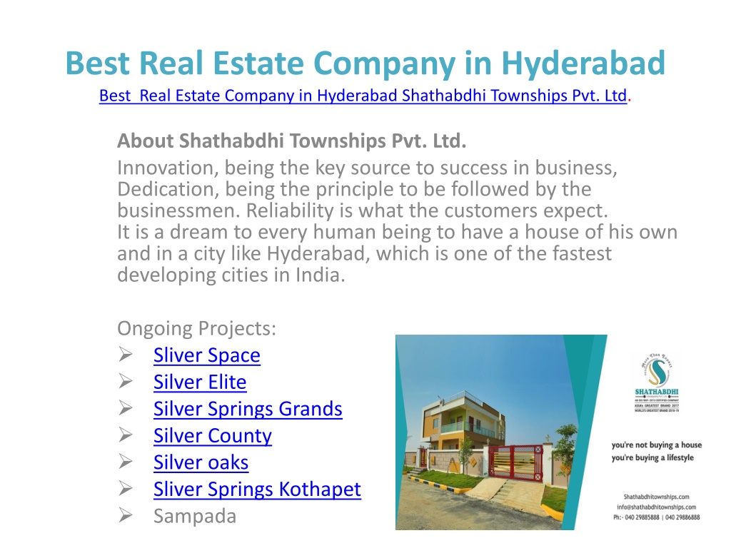 PPT - investing in real estate ventures in Hyderabad PowerPoint ...