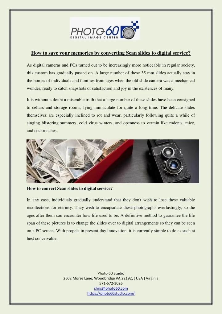 PPT How to save your memories by converting Scan slides to digital