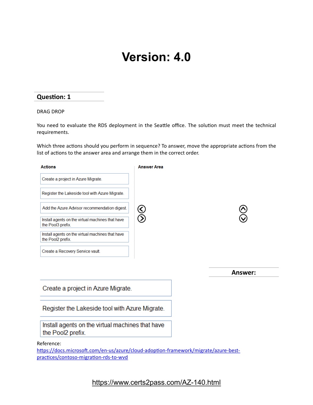 Exam AZ-140 Testking