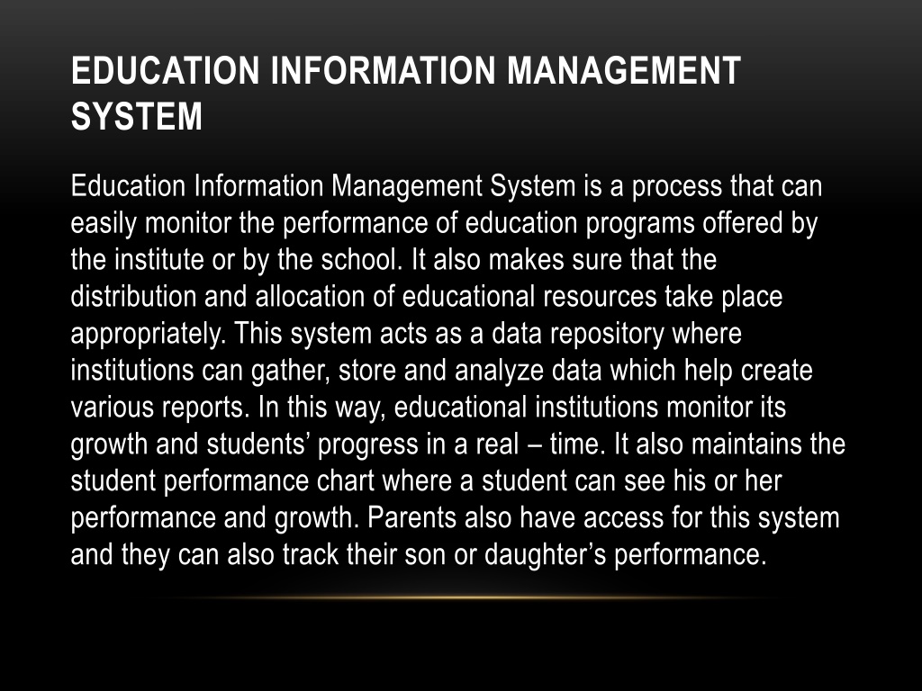 PPT What Is Education Management Information System PowerPoint 