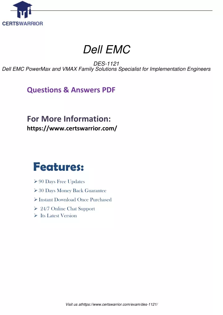 DES-1415 Exam Sample