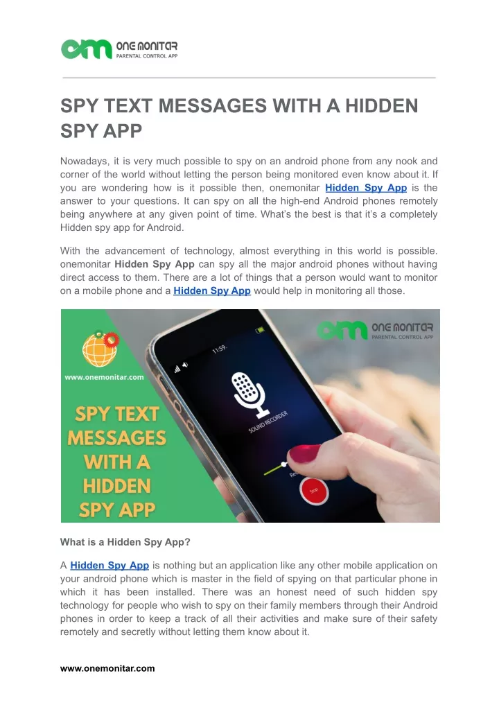 Spy Text App