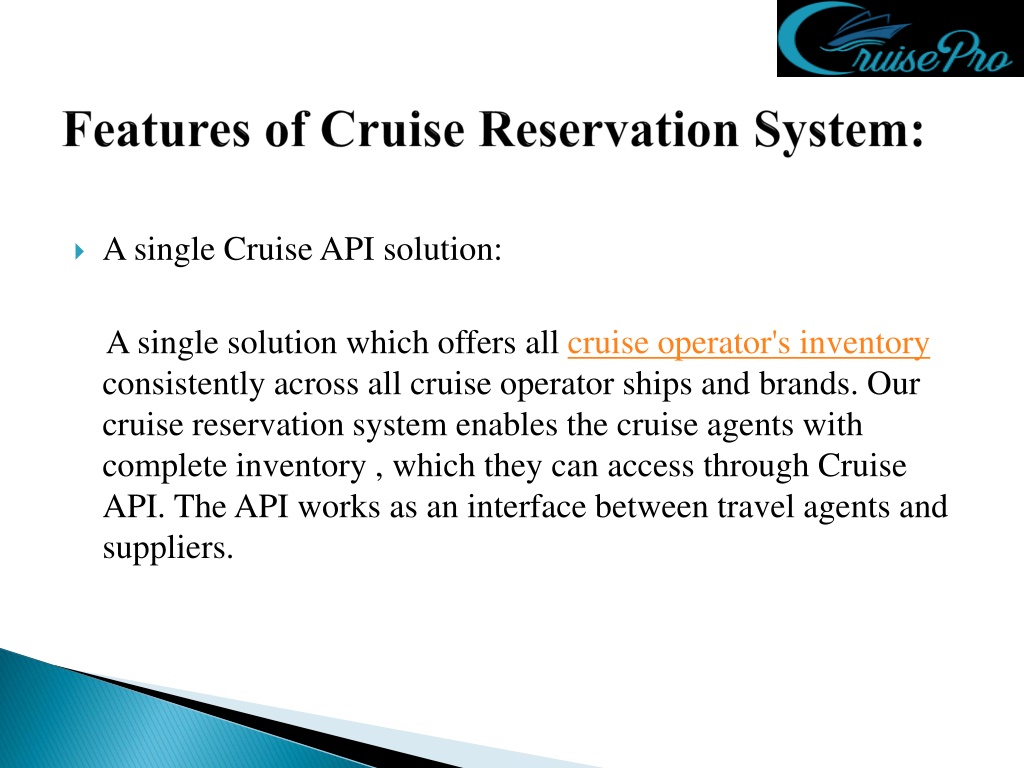 cruise reservation system