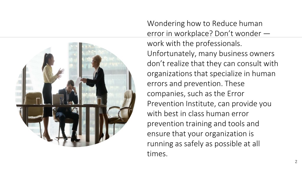 PPT - 10 Essential Focuses On Reducing Human Error In The Workplace ...