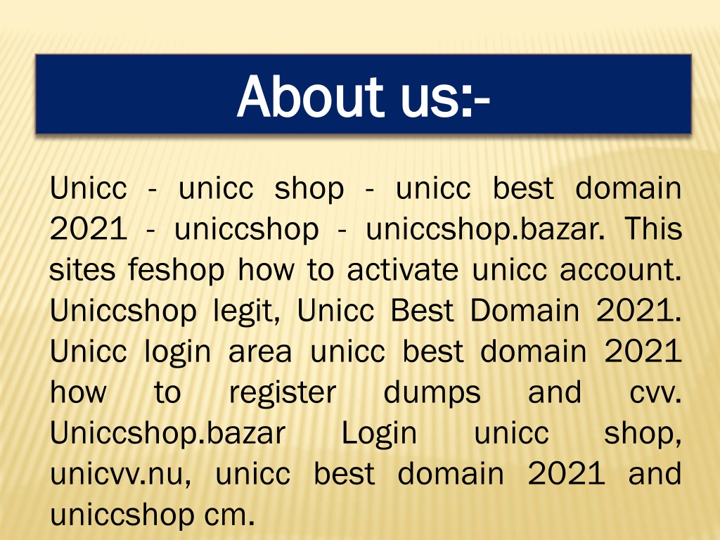 PPT Unicc Best Domain 2021 PowerPoint Presentation, free download