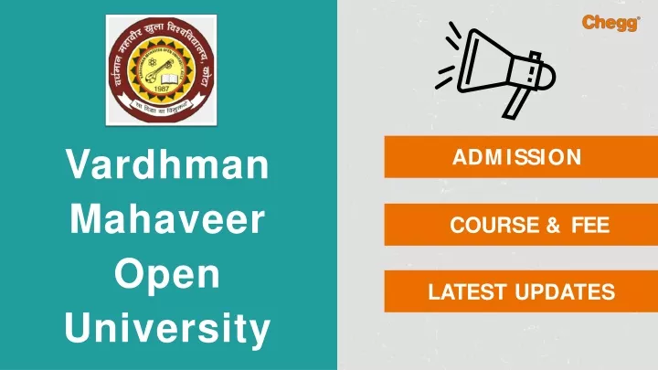 PPT - Vardhman Mahaveer Open University - [VMOU], Kota PowerPoint ...