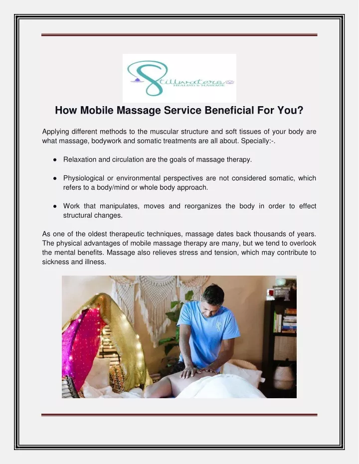 Ppt How Mobile Massage Service Beneficial For You Powerpoint Presentation Id10905759