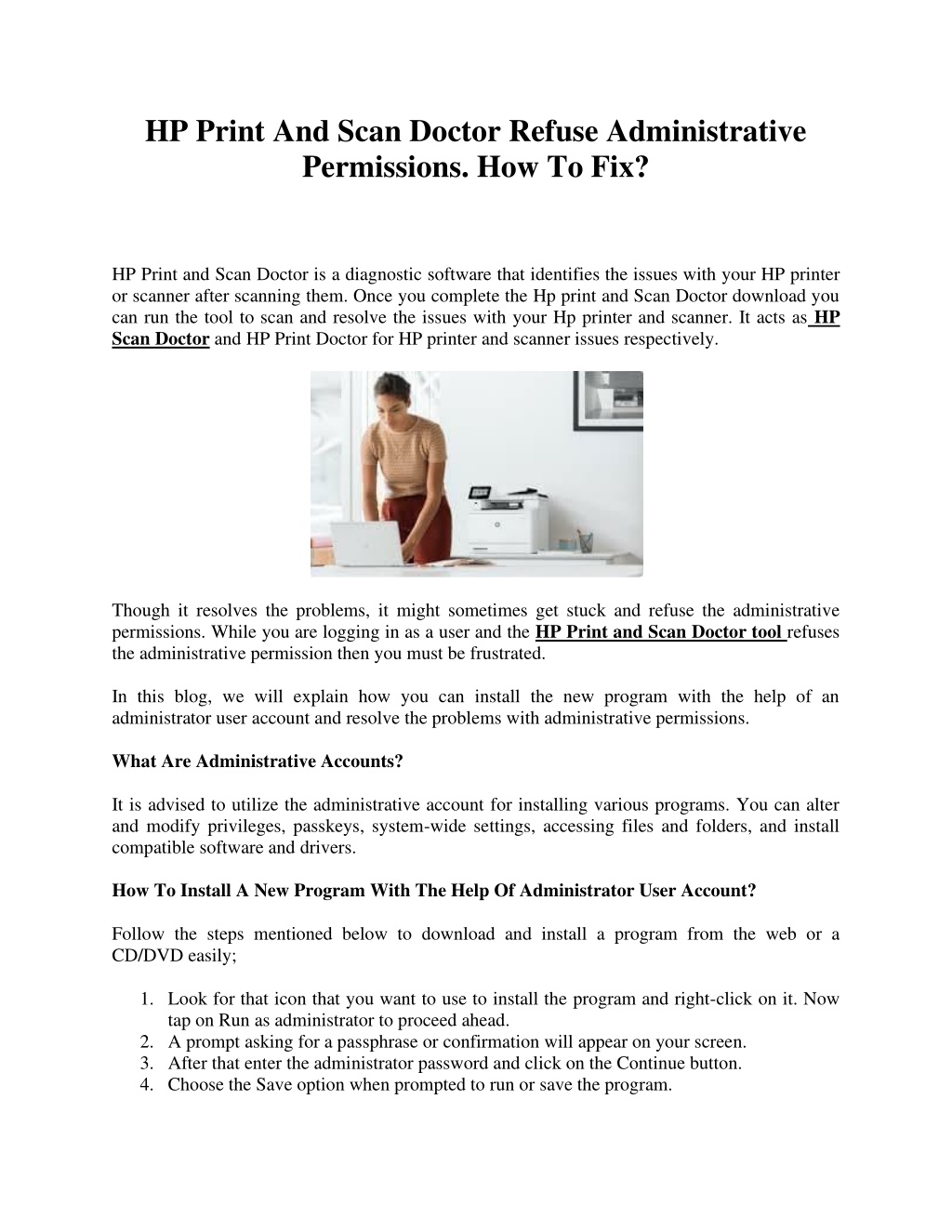 Ppt Hp Print And Scan Doctor Refuse Administrative Permissions How To Fix Powerpoint 8608