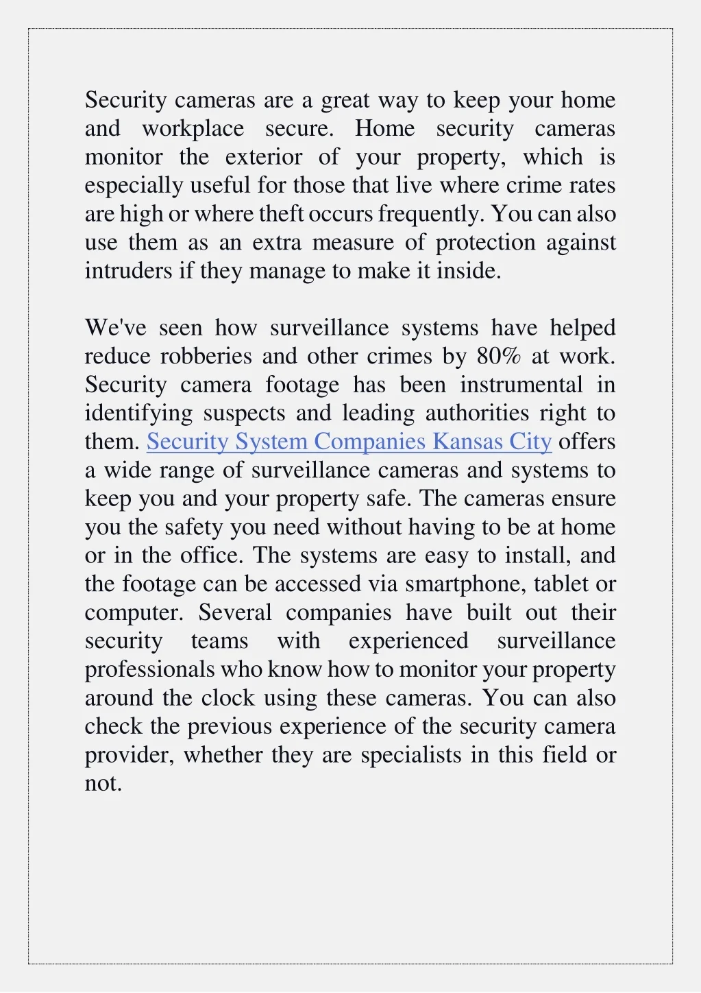 PPT - The Importance of Home and Workplace Security Cameras PowerPoint ...