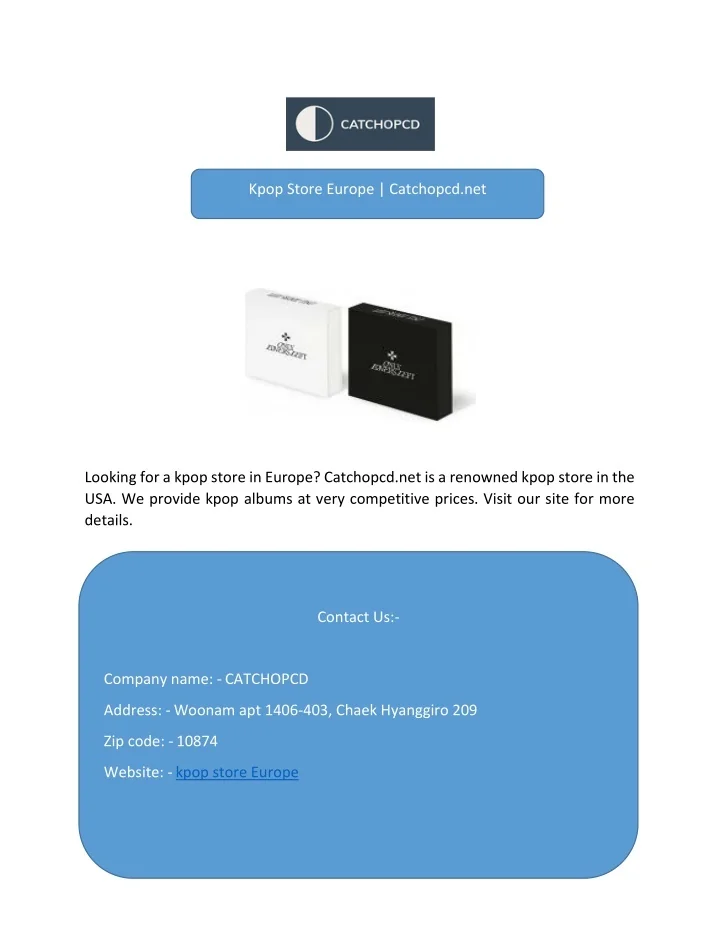 PPT Kpop Store Europe PowerPoint Presentation