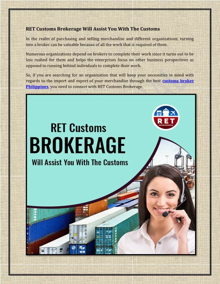 best application letter for customs broker