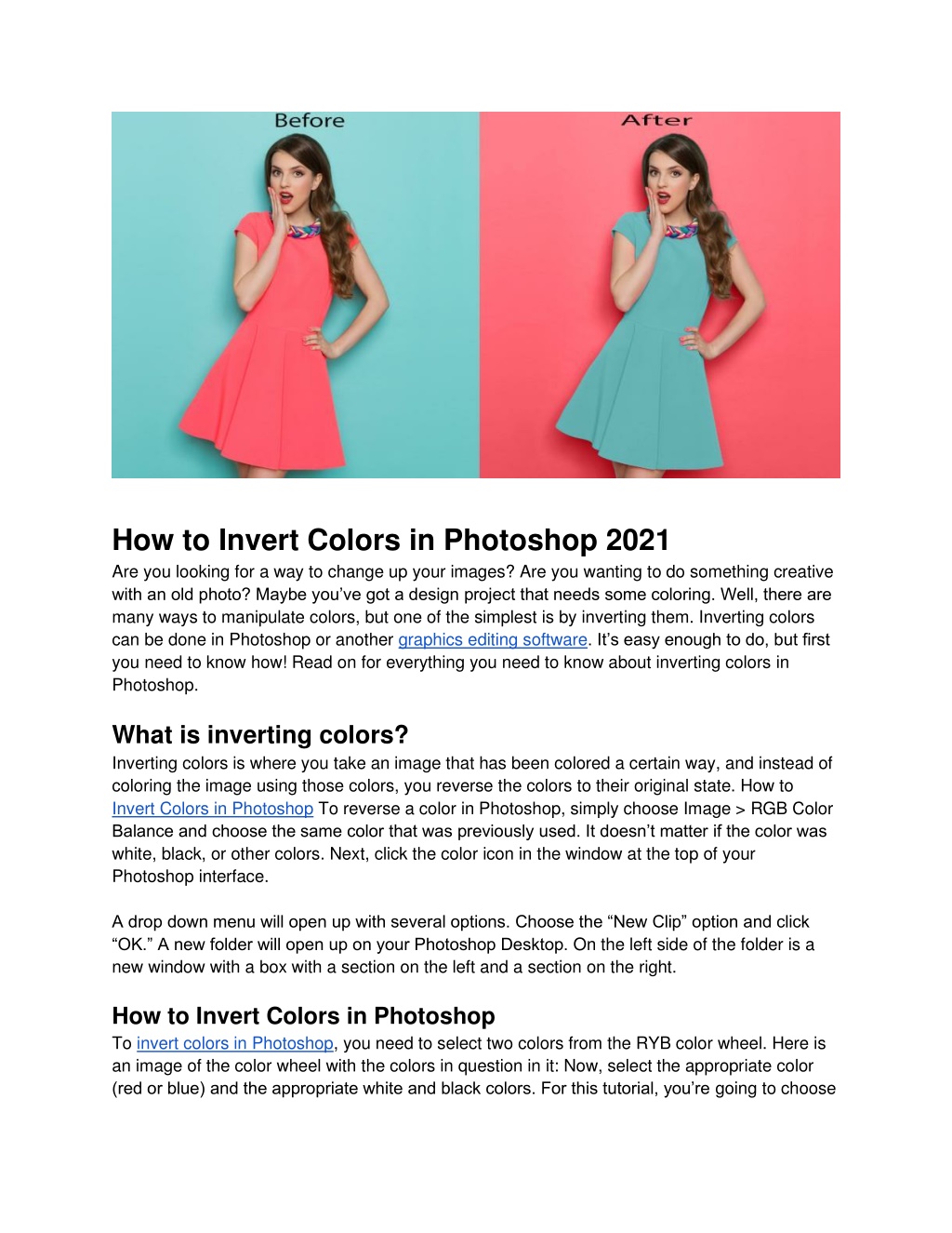 Quick Tip - How to invert colors using Photoshop 