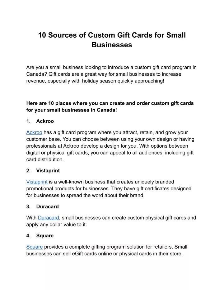 ppt-10-sources-of-custom-gift-cards-for-small-businesses-powerpoint