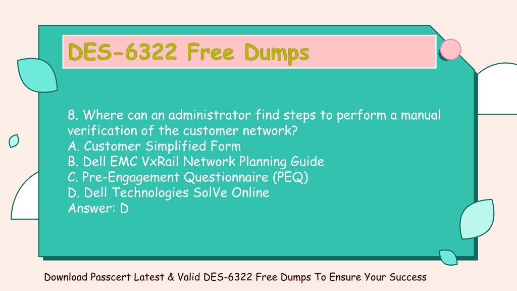 DES-6322 Actual Dumps