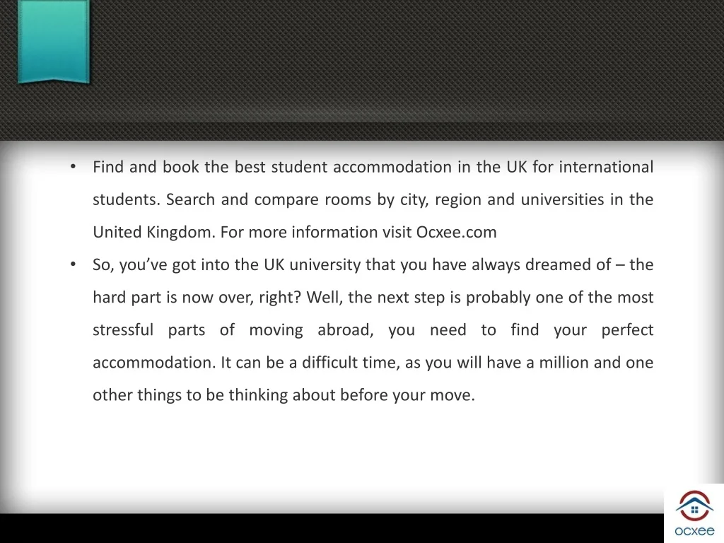 PPT - How to Find Student Accommodation in the UK For International ...