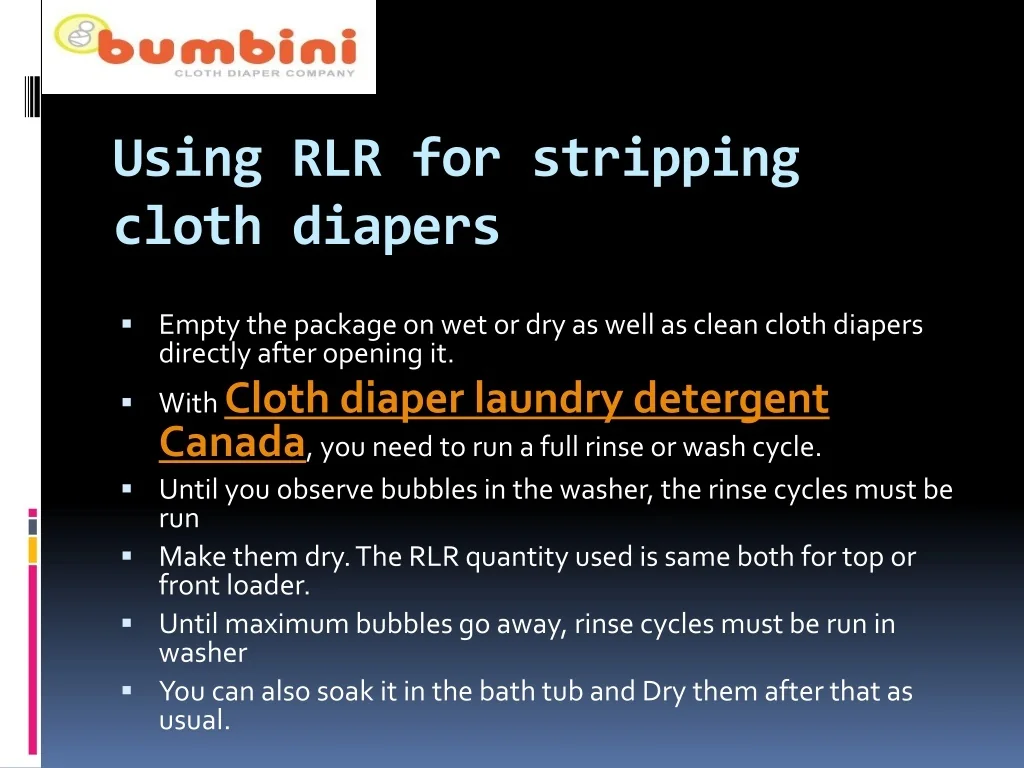 PPT Cloth diaper laundry detergent Canada PowerPoint