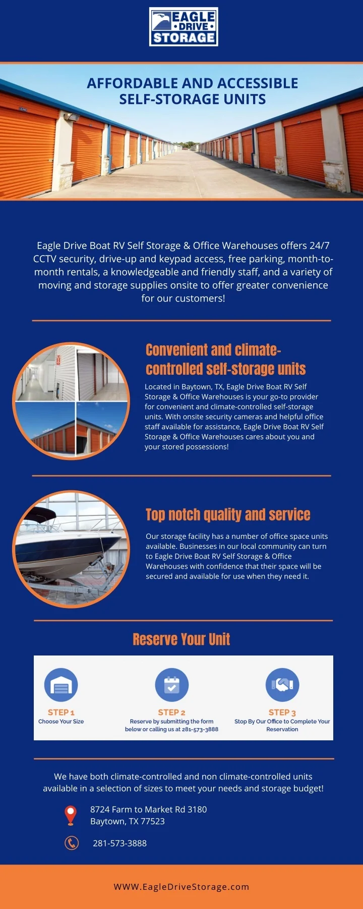 PPT Eagle Drive Boat RV Self Storage & Office Warehouses in Baytown