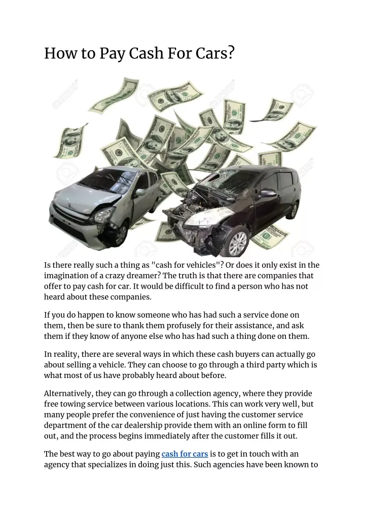 Cash For Used Cars Calgary