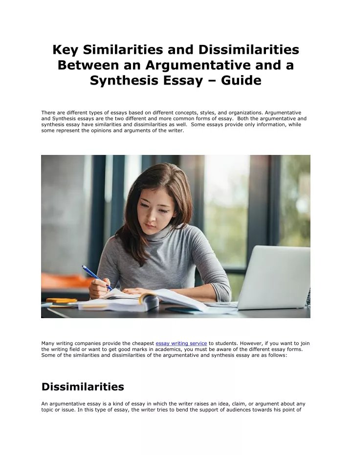 similarities of argumentative essay