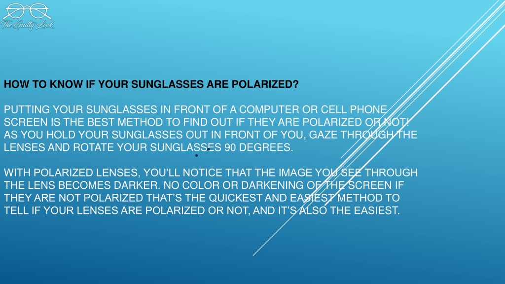 How do Men's Polarized Sunglasses Work? by ShadeTree Sunglasses