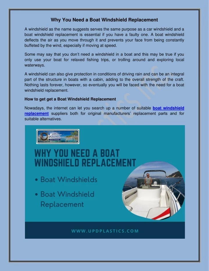 PPT Triton Boat Windshields PowerPoint Presentation, free download