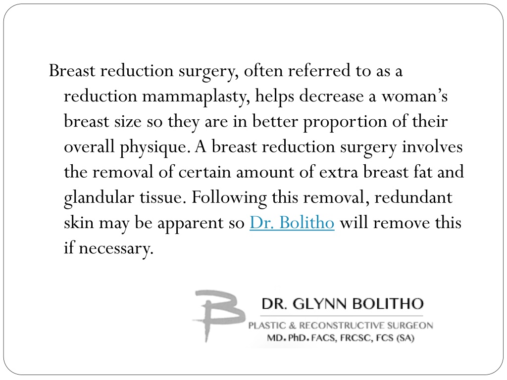 PPT - Breast Reduction Surgery In San Diego PowerPoint Presentation ...