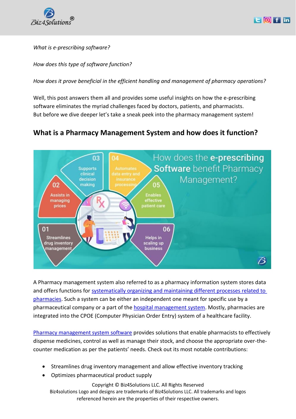 PPT - How Does The E-prescribing Software Benefit Pharmacy Management ...