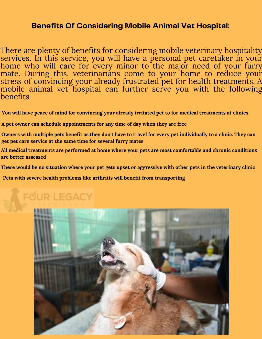 PPT - You Should Know About Animal Vet Hospital | Four Legacy ...