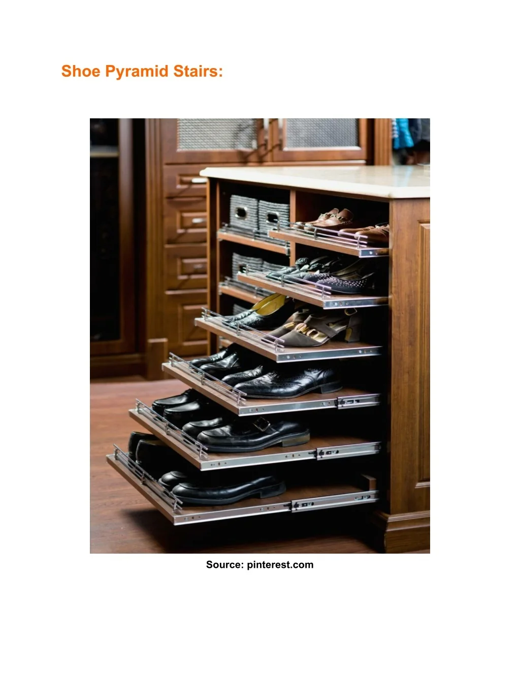 Pyramid Shoe Rack PPT - Inspiring Shoe Rack Ideas for You PowerPoint Presentation, free ...