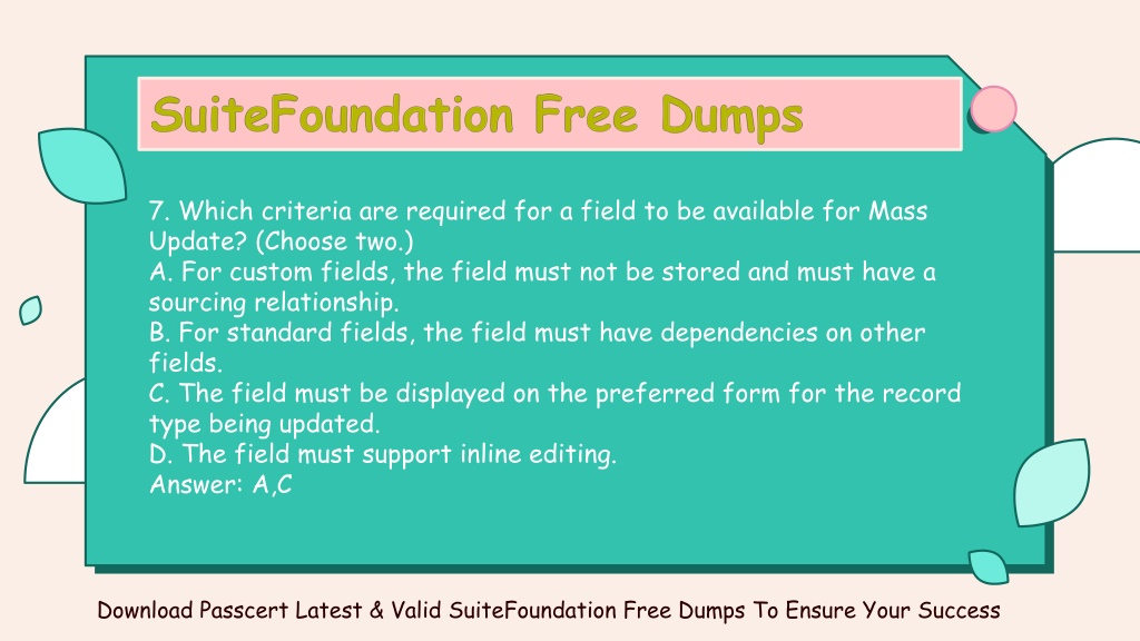 Valid SuiteFoundation Vce Dumps