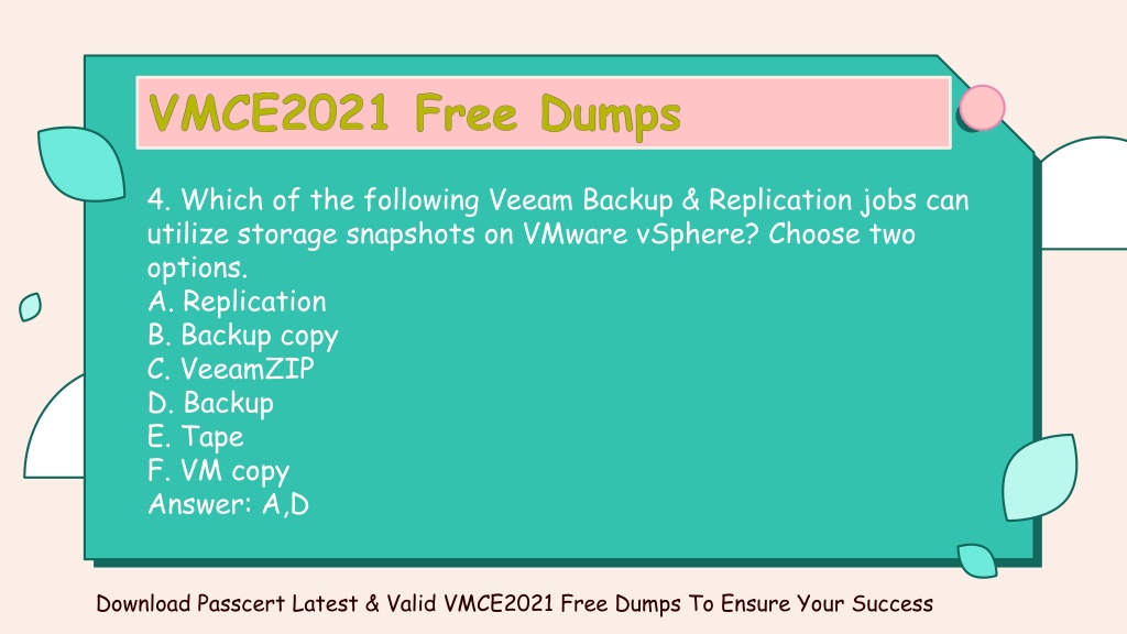 New VMCE2021 Dumps Files