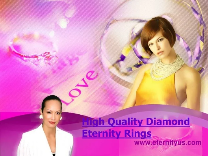 PPT High Quality Diamond Eternity Rings