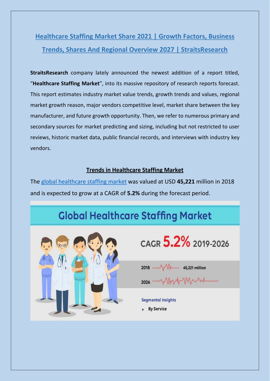 PPT - Healthcare Staffing Market Trends 2021 | StraitsResearch ...