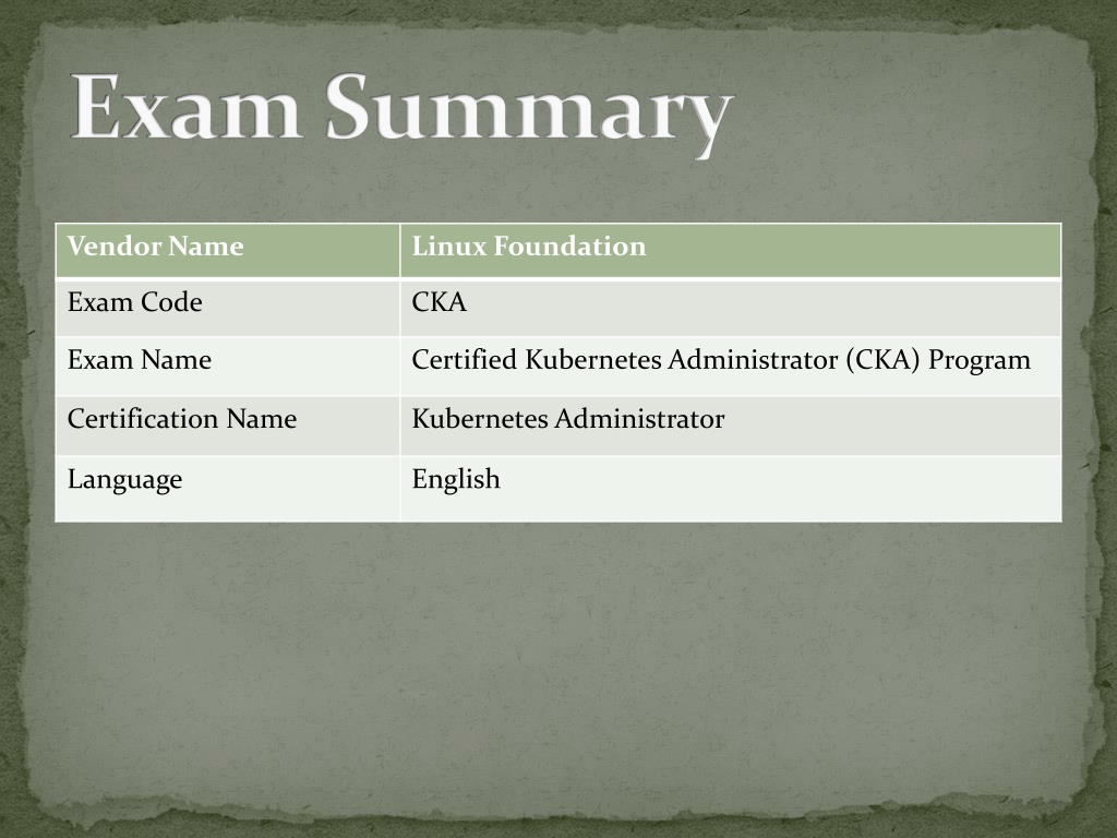 Test CKA Prep