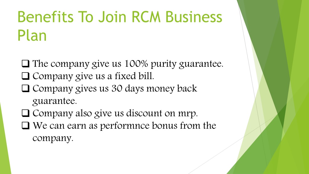 rcm company business plan