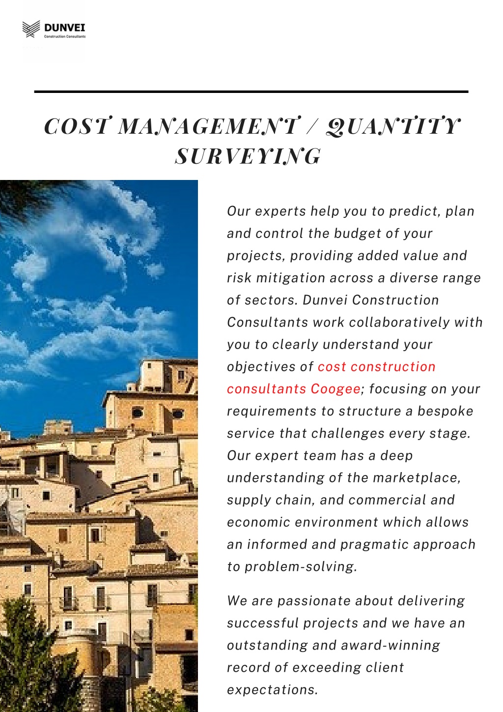 PPT - Cost Management / Quantity Surveying PowerPoint Presentation